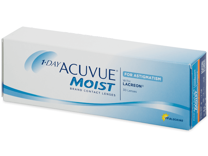 Parhaat kertakäyttöpiilolinssit hajataittoon ovat 1-Day Acuvue Moist for Astigmatism -piilolinssit.