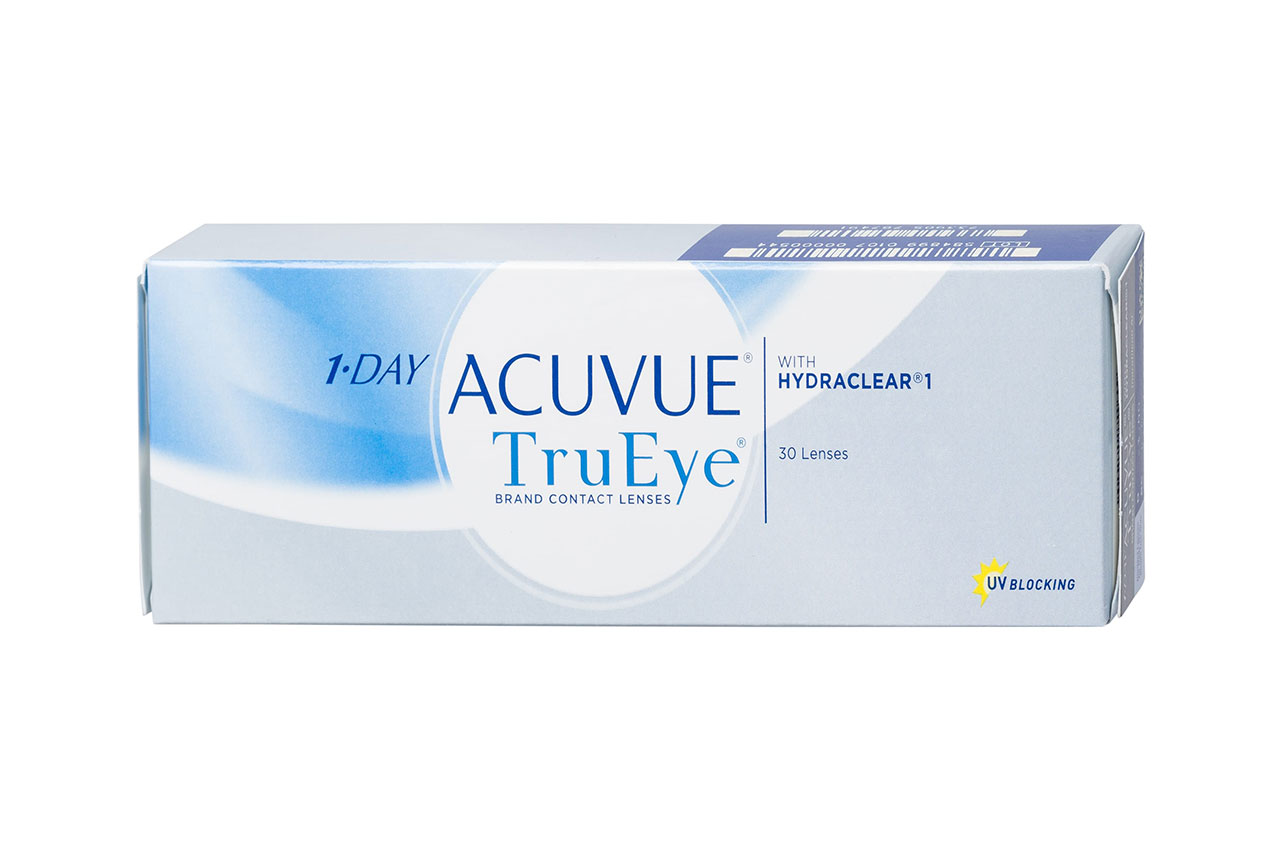Erinomaisen hapenläpäisevyytensä ansiosta hengittävimmät kertakäyttölinssit ovat 1-Day Acuvue TruEye -linssit.