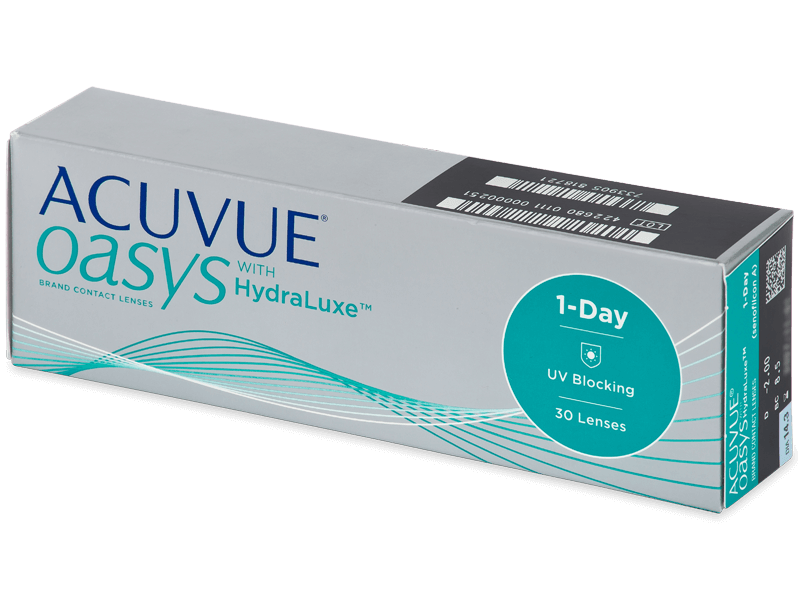 Parhaat kertakäyttöpiilolinssit kokonaisuutena ovat Acuvue Oasys 1-Day with HydraLuxe -piilolinssit.