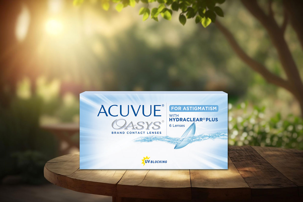 Acuvue Oasys for Astigmatism with Hydraclear Plus -piilolinssit 
on suunniteltu tarjoamaan selkeä ja vakaa näkö hajataitosta kärsiville.