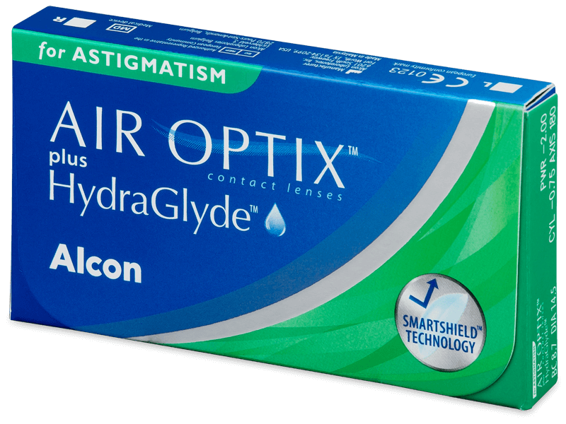 Air Optix plus HydraGlyde for Astigmatism on hajataitteisuutta korjaava toorinen piilolinssi, jota voidaan käyttää kuukausilinssinä tai optikon määräyksellä myös yön yli.