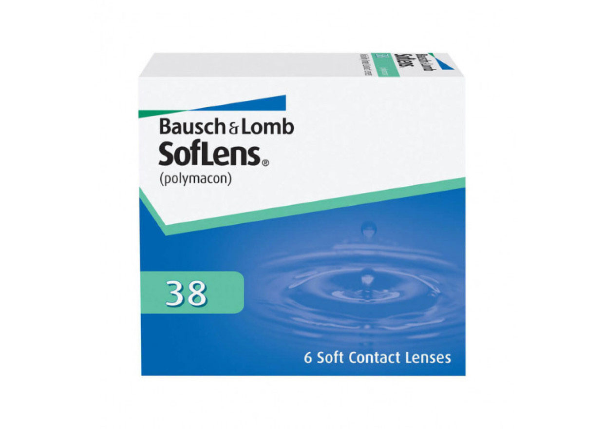 Bausch & Lombin valmistamat SofLens 38 -piilolinssit on valmistettu polymacon-materiaalista, 
joka sisältää 38 % painostaan vettä.