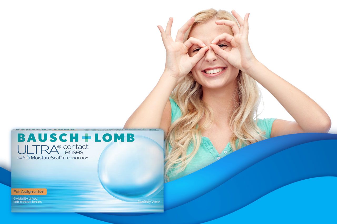 Tooriset Bausch & Lomb ULTRA for Astigmatism 
-piilolinssit korjaavat hajataittoa ja tarjoavat tarkan näön ja erinomaisen mukavuuden jopa 16 tunniksi.