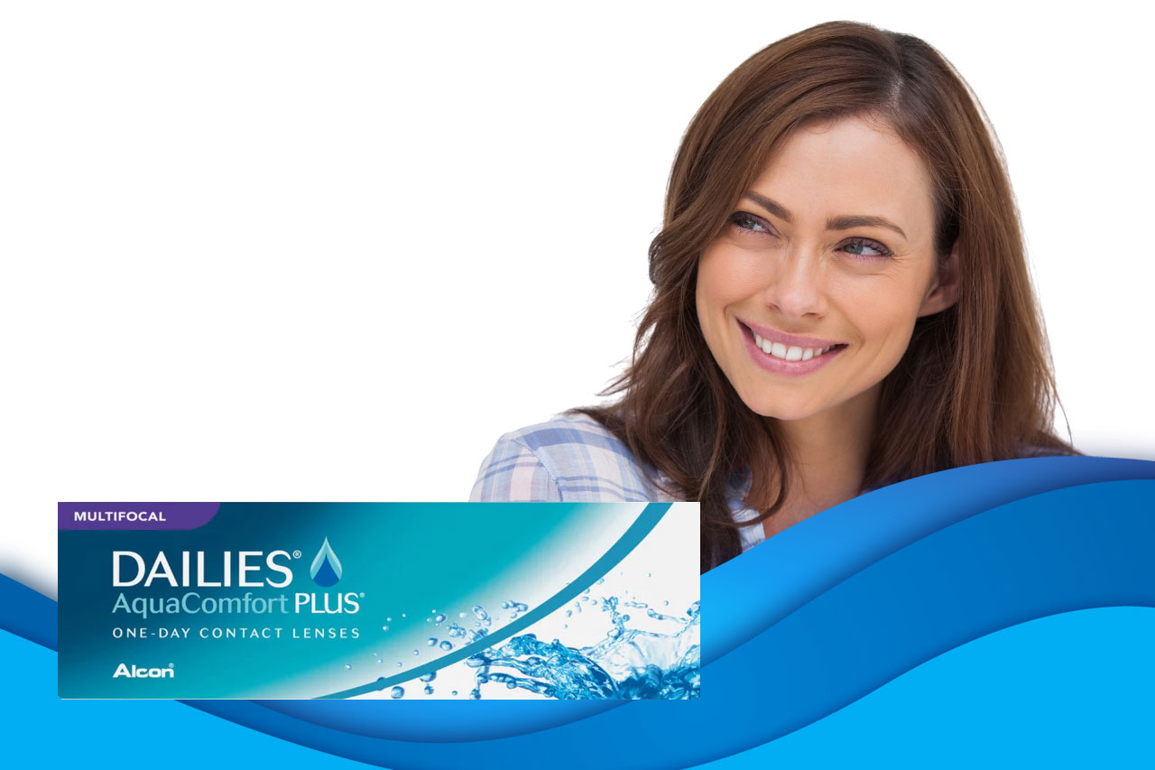 Dailies AquaComfort Plus Multifocal -piilolinssit ovat Alconin valmistamat kertakäyttölinssit, 
jotka on erityisesti suunniteltu korjaamaan ikänäköä (presbyopia)