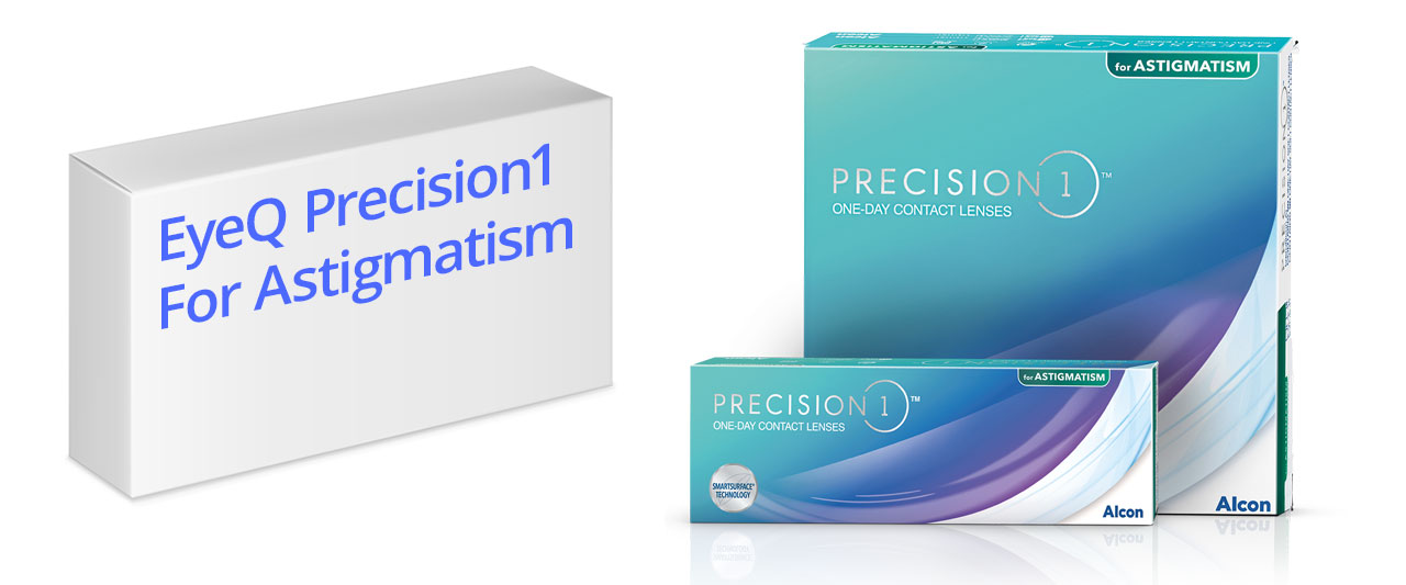 EyeQ Precision1 For Astigmatism on optikkoketjun uudelleenbrändäämä tuote, jonka alkuperäisnimi on Alcon Precision1 For Astigmatism. Vertaa hintoja ja säästä.