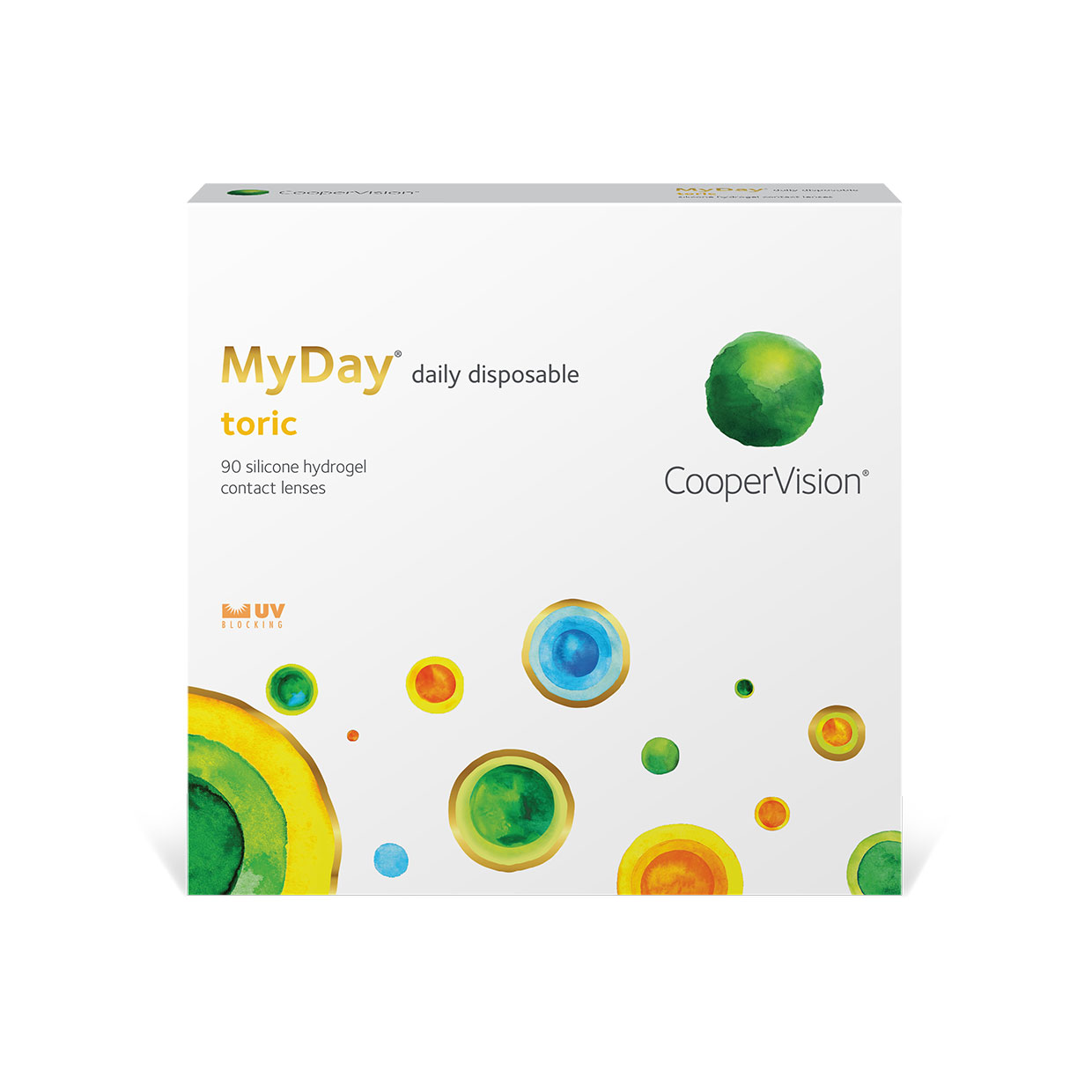 Toorisia MyDay daily disposable -piilolinssejä myydään 30 ja kuvassa näkyvän 90 linssin 
pakkauksissa.