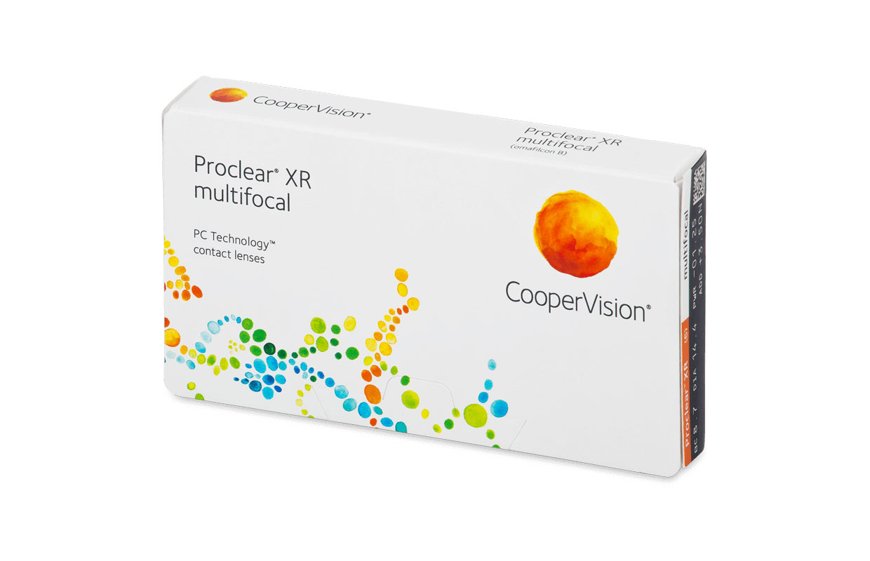 Proclear XR multifocal -piilolinssit on suunniteltu erittäin vaikeiden 
taittovirheiden korjaamiseen ikänäköstä ja kuivista silmistä kärsivillä käyttäjillä.