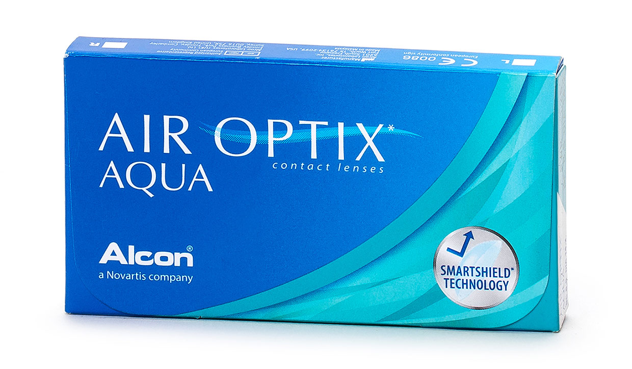 Air Optix Aqua -piilolinssit myydään 6 linssiä sisältävässä pakkauksessa.