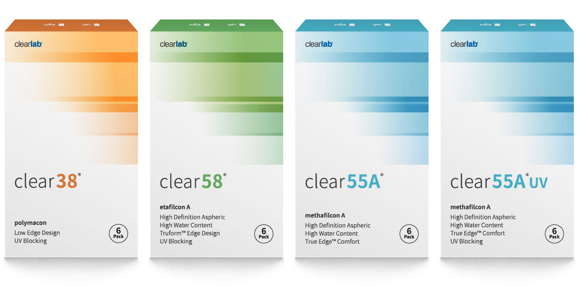 Clear 58 on osa Clearlabin Clear Standard -piilolinssien tuoteperhettä, johon sisältyy myös jo myynnistä 
poistuneita tuotteita.