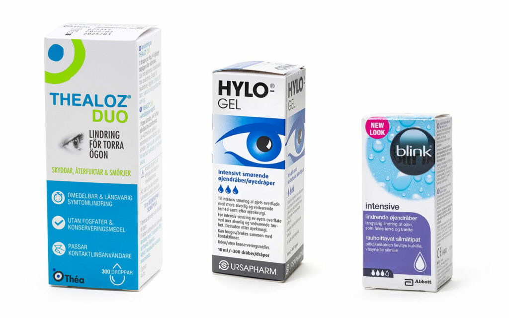 Kosteuttavat silmätipat voivat tuoda helpotusta kuivasilmäisyydestä kärsiville piilolinssien käyttäjille.
